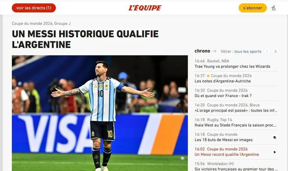 La portada del diario francés L