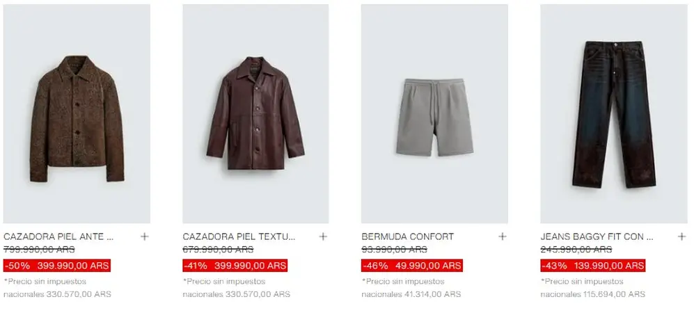 Hay descuentos hasta el 50% en algunas prendas en Zara