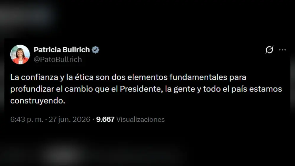 El mensaje de Bullrich en respuesta a la renuncia de Manuel Adorni a la jefatura de gabinete