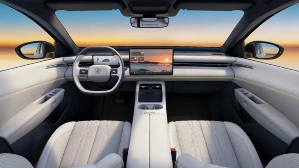 Así es por dentro el nuevo VW, con un típico diseño chino.