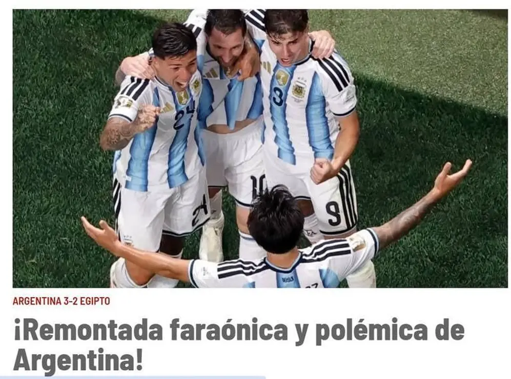 El español Marca habló de 