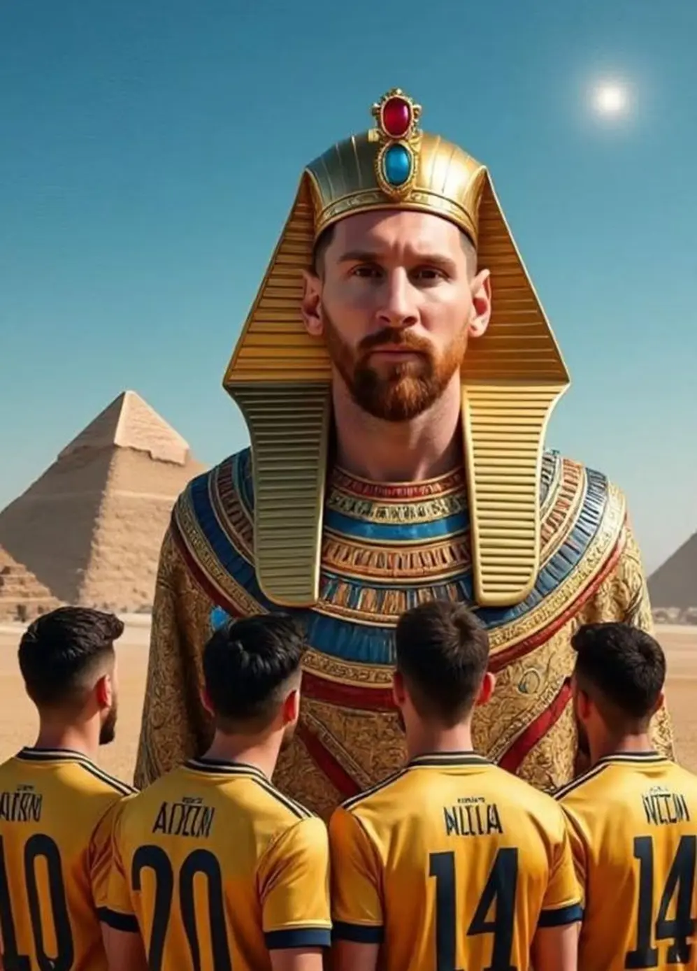 Messi, el nuevo faraón de Egipto