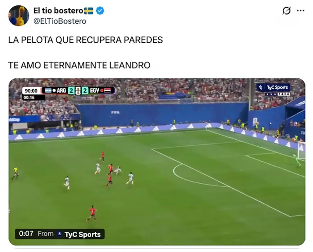 Paredes con una de las mejores tapadas del mundial para evitar el gol egipcio