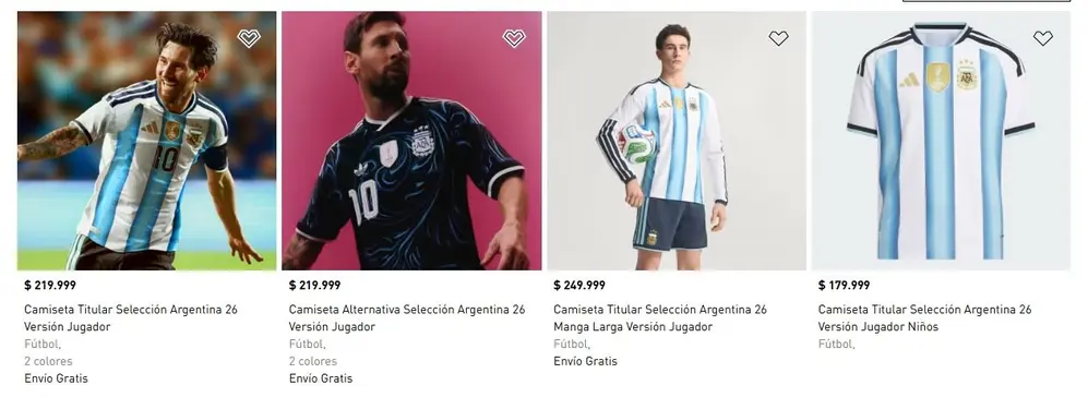 Estas son las camisetas de fútbol de las selecciones que jugarán el torneo más importante del mundo