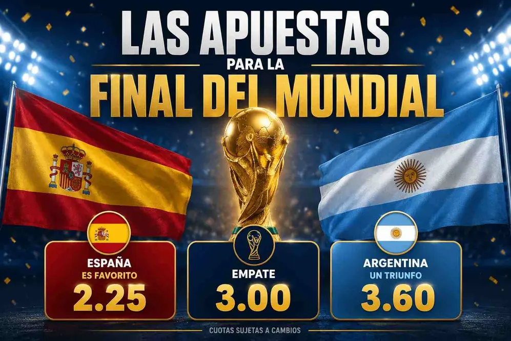 Las casas de apuestas dan a España como favorito a ganar la final