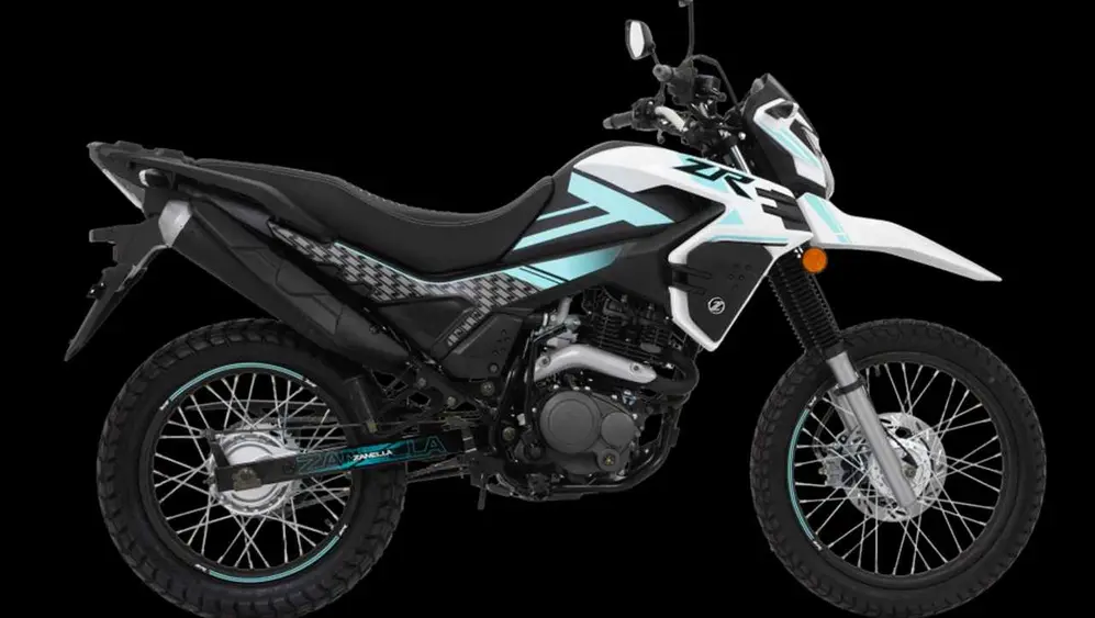 Zanella Zr 150 de perfil. Foto oficial.