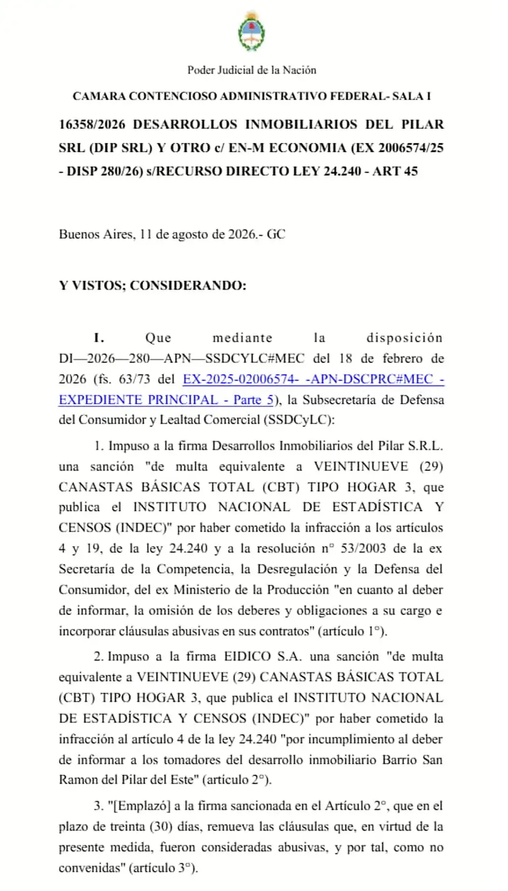 La Justicia confirmó que
