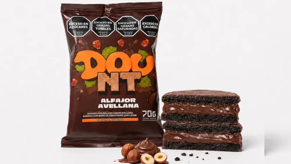 El nuevo alfajor Dou NT de Benja Calero, relleno de pasta de avellanas