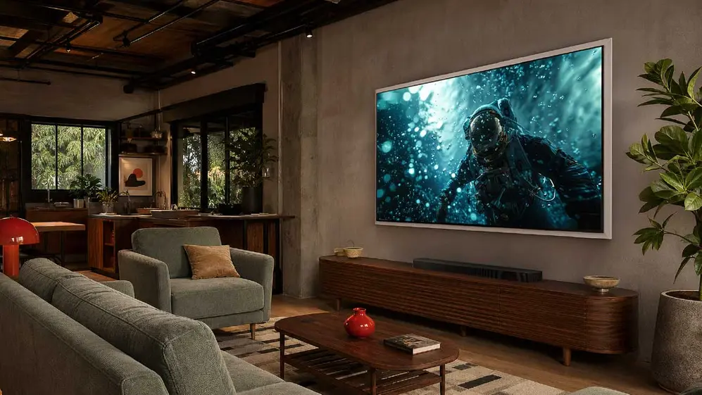 Smart TV de Samsung con tecnología Micro RGB. Imagen suministrada por Samsung.