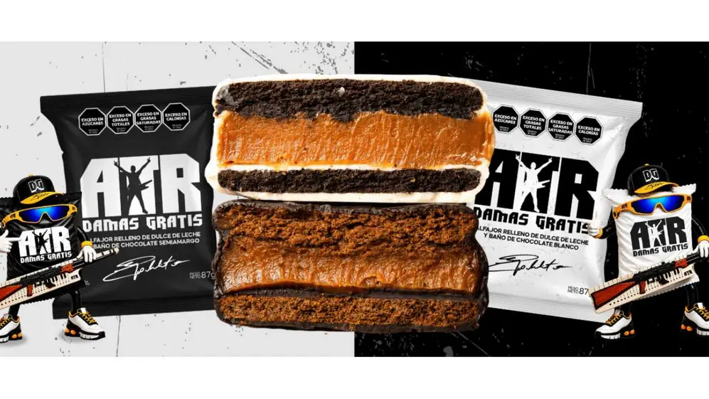 Los nuevos alfajores de Pablito Lescano, el líder de Damas Gratis
