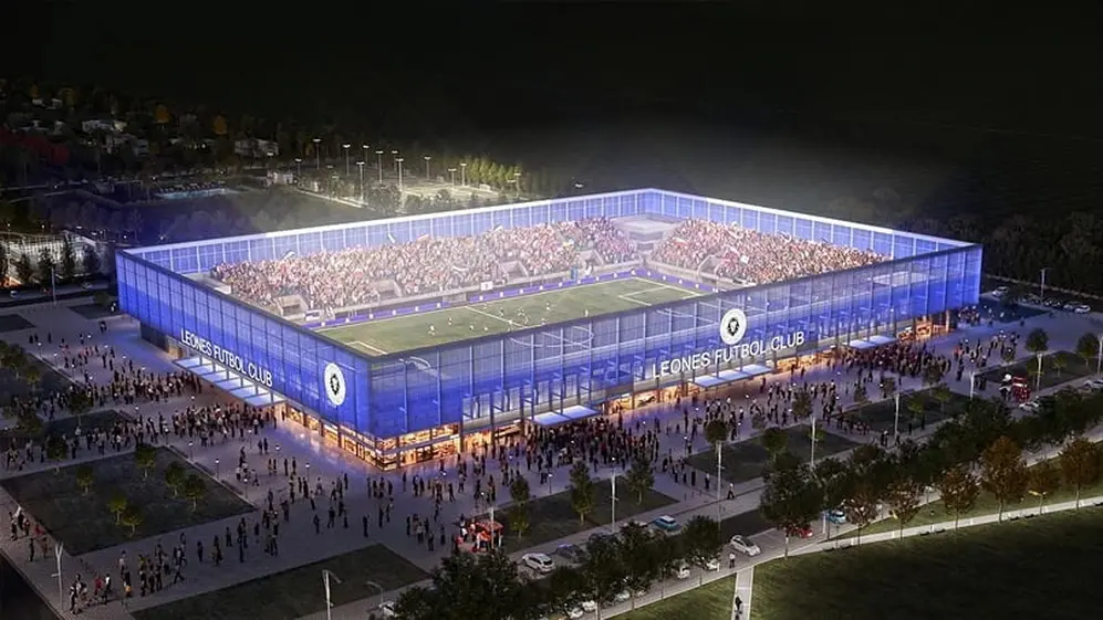 El estadio que hará Messi para su club Leones en Rosario.