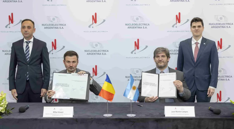 El acuerdo permitirá cooperar en proyectos vinculados con tecnología CANDU