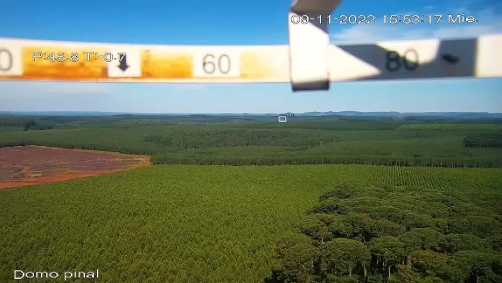 Imágenes de un domo de un campo verde