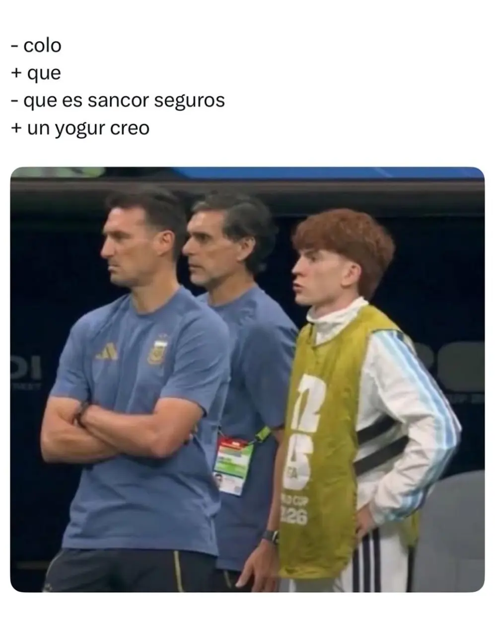 Memes de la despedidad e Mesi por el episodio de Sancor Segiuros