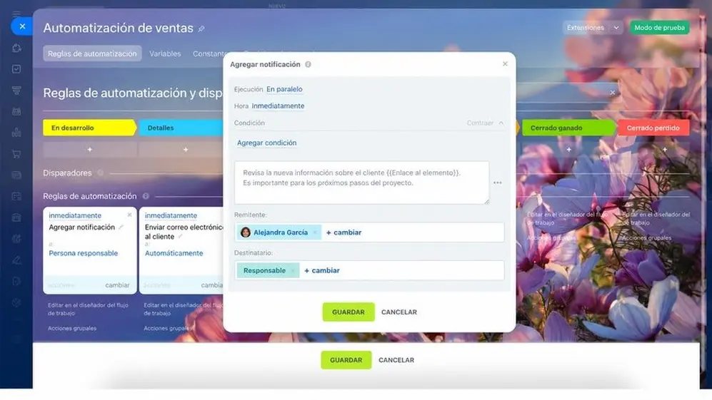 Las reglas de automatización de Bitrix24 aceleran diferentes procesos de trabajo con clientes