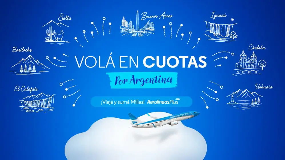 Clientes del Banco Provincia pueden comprar pasajes de Aerolíneas Argentinas en 12 cuotas para el ve