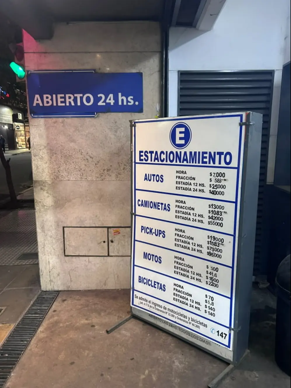 Foto del estacionamiento sobre la calle Libertad. Fuente: iProfesional.