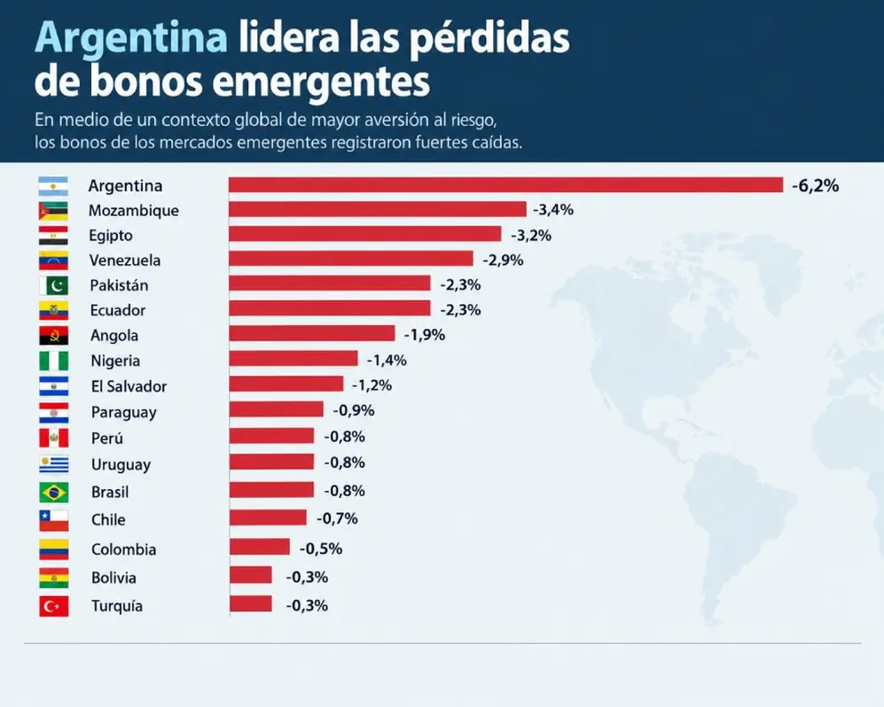 Bonos en caída