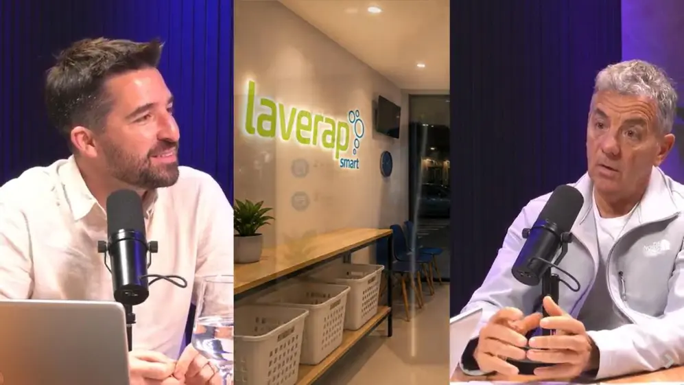 Imagen dividida  de Rubén Fernández, CEO de laverap, y Alejo Canudas, consultor en Franquicias