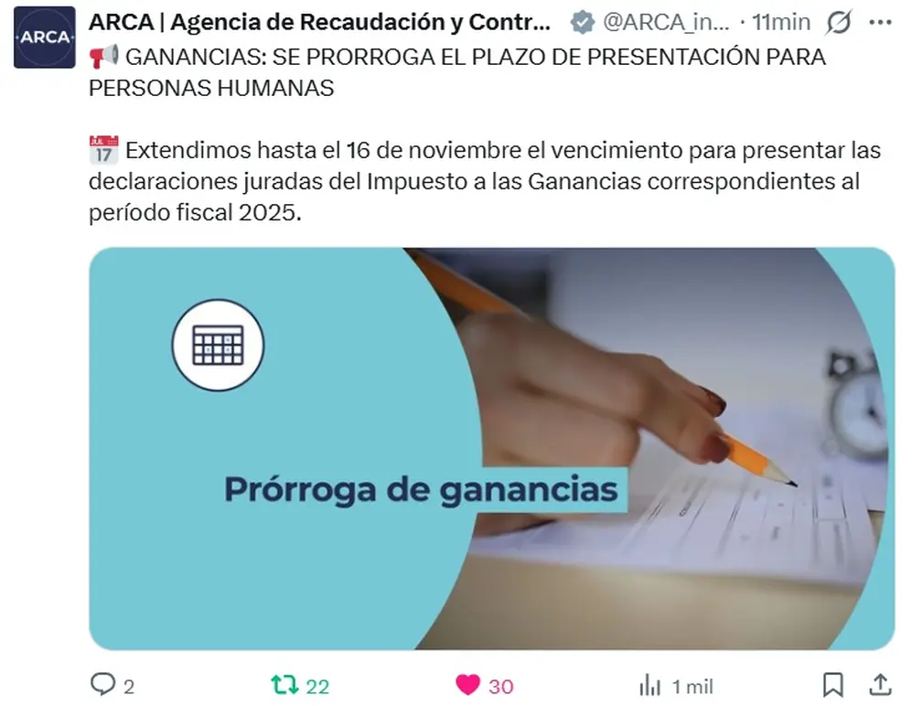 Fuente: ARCA