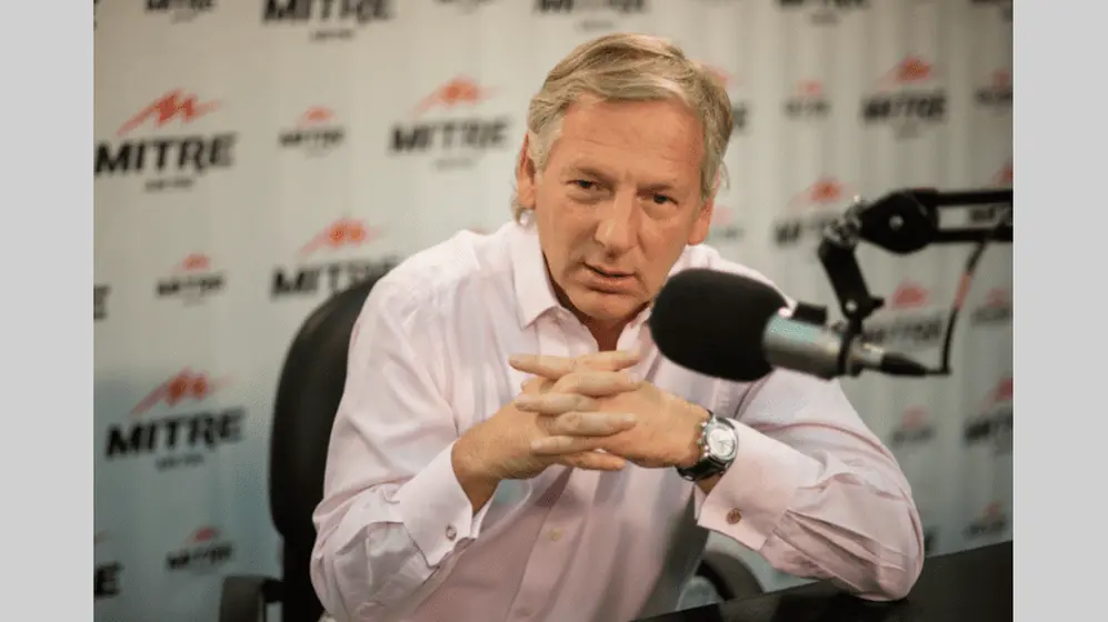 Longobardi en sus días en radio Mitre.