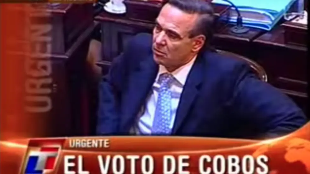 Durante el voto de la resolución 125, en julio de 2008