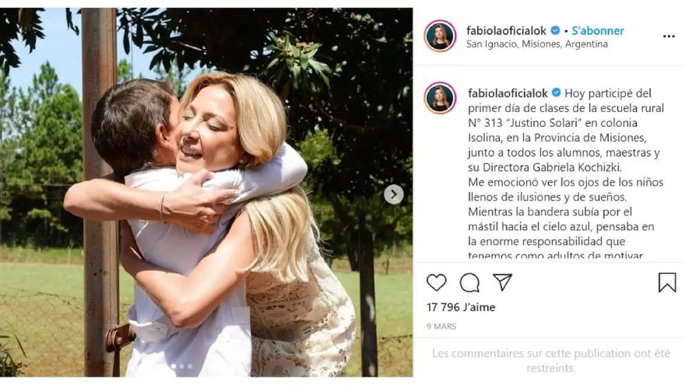Esta es la foto con la que Fabiola Yáñez difundió su visita