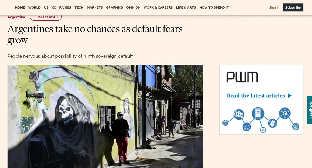 Este es el artículo del Financial Times