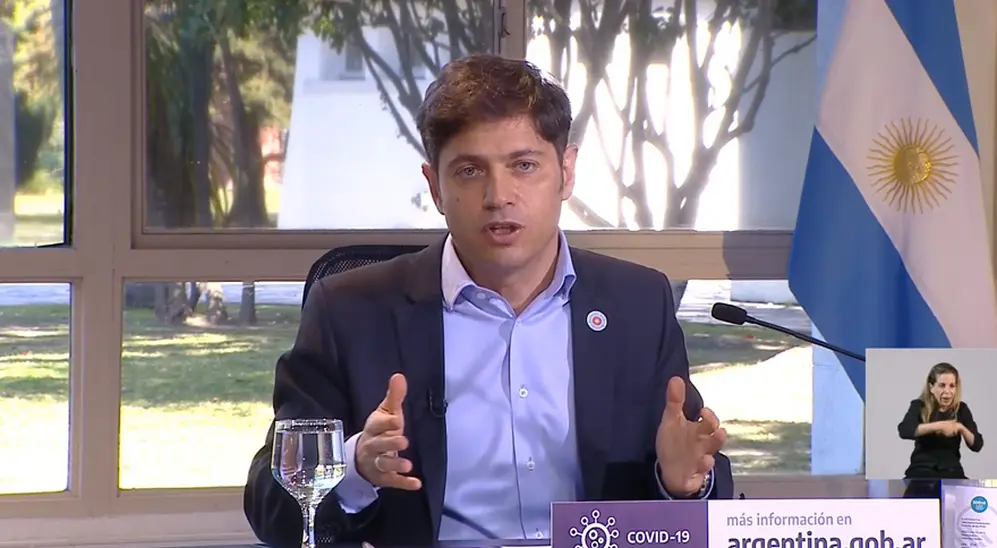 Kicillof, confundido con los términos.