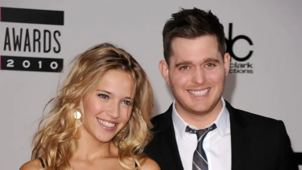Michael Bublé, junto a Luisiana Lopilato. El cantante es inversor en Glorify.