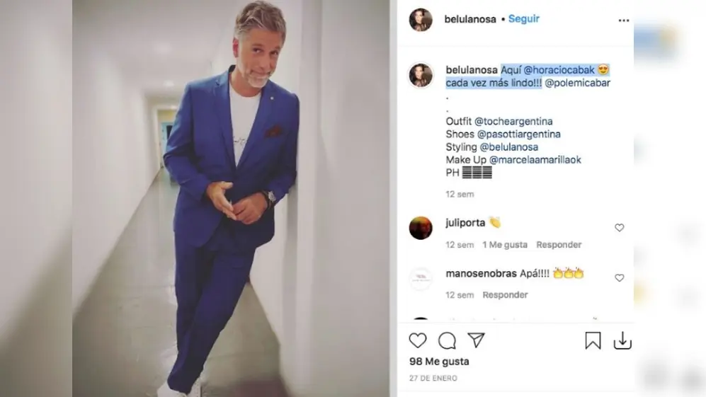 La estilista solía compartir los looks con los que vestía a Cabak