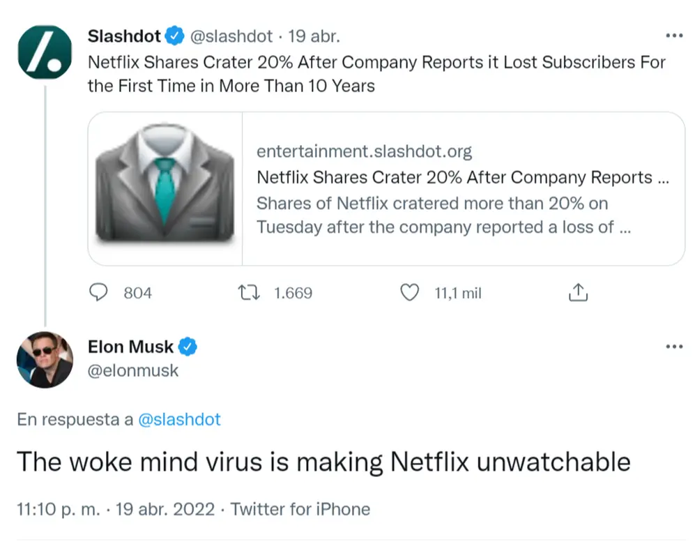 El tuit de Elon Musk