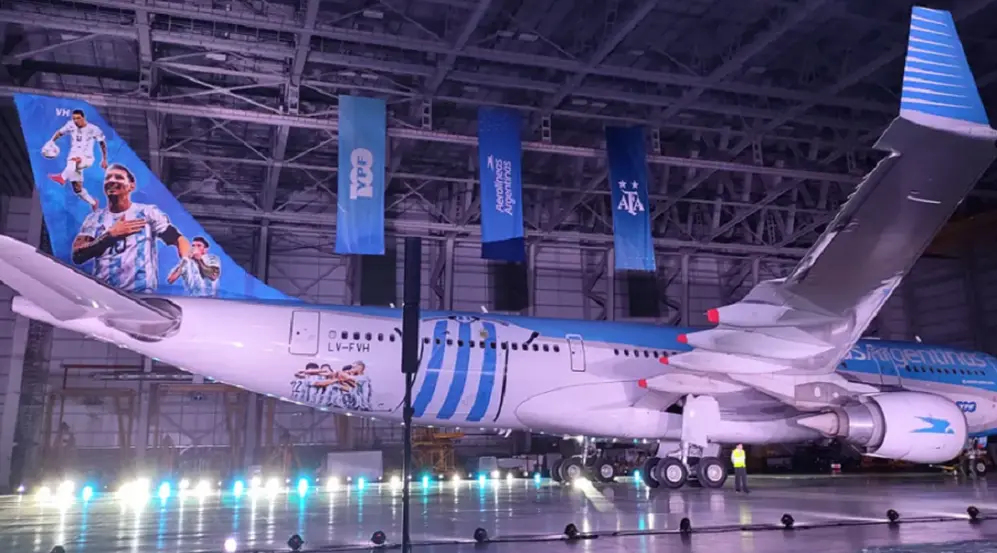 Aerolíneas Argentinas agregó servicios adicionales con vistas al partido del domingo.