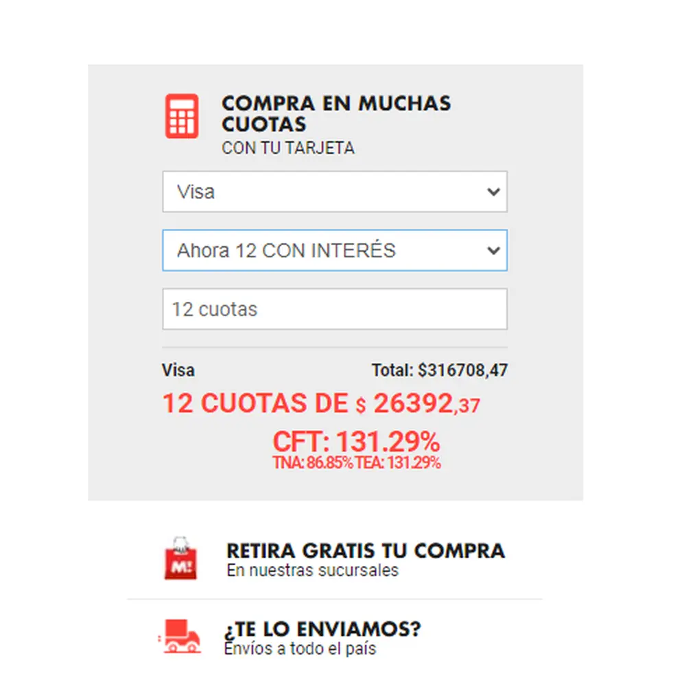 La tasa de interés del Ahora 12