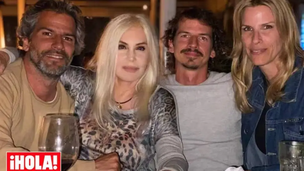 Patricio, Susana, Federico y Carolina, los hermanos Giménez juntos