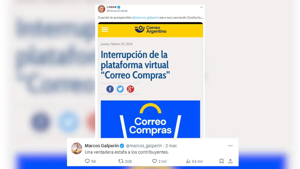 La picante respuesta de Marcos Galperin por el cierre de Correo Compras.