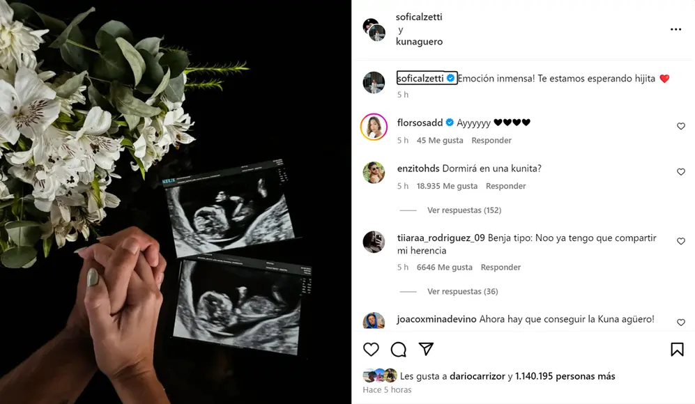 El exfutbolista y la actriz publicaron