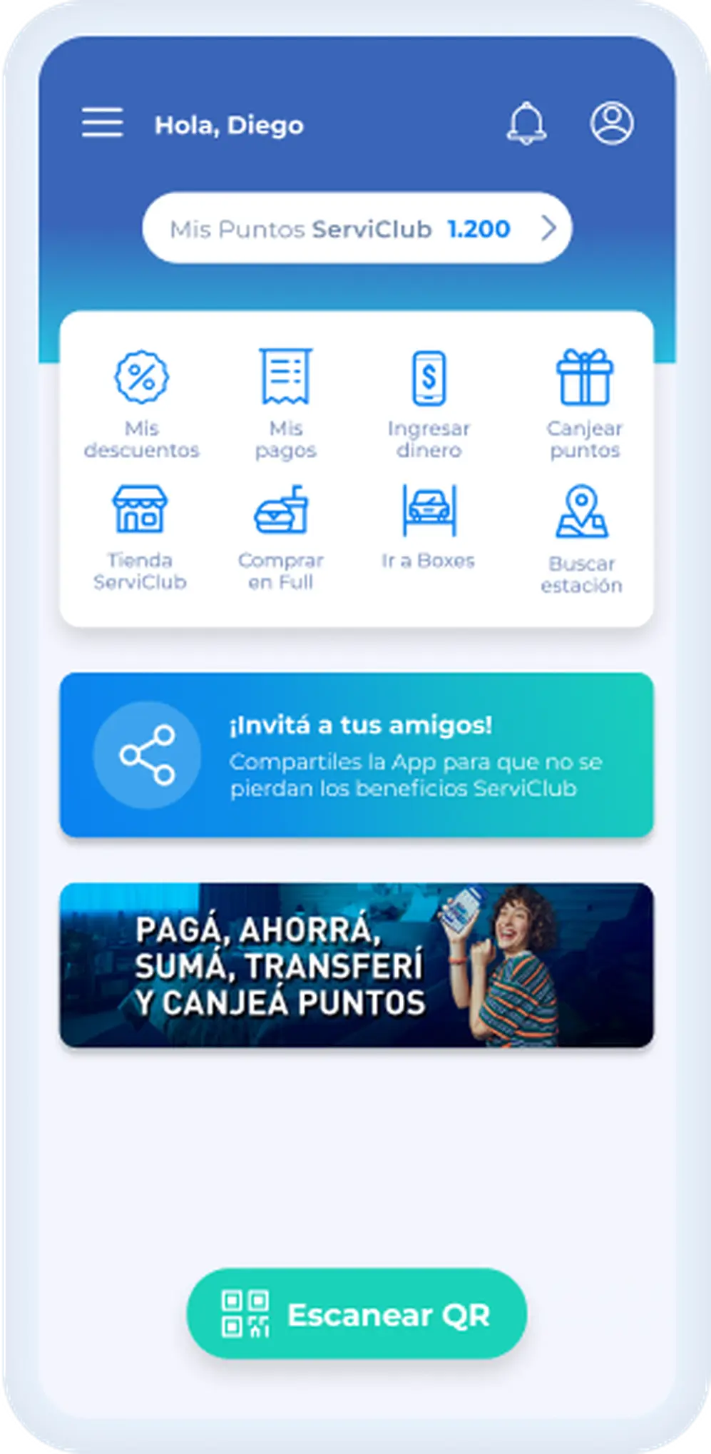 La app YPF permite pagar con QR y sumar puntos