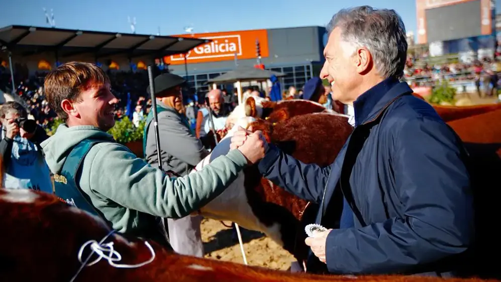 Mauricio Macri fue el último presidente que participó de la Expo Rural en Palermo.
