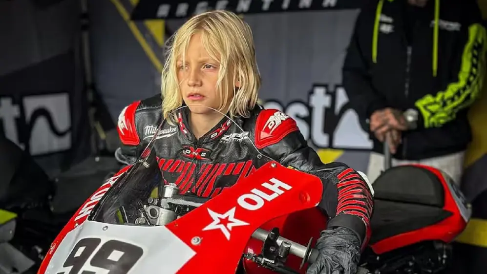Lorenzo Somachino, piloto de motos.