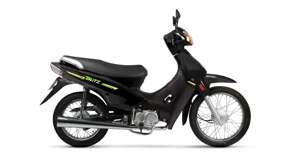 Motomel se mantiene en el top five con la Blitz, una de las motos más accesibles.