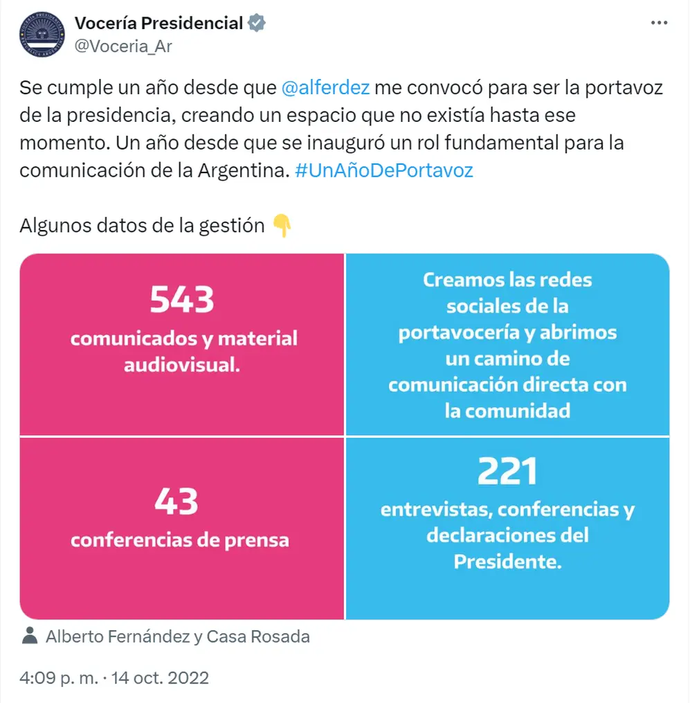 Gabriela Cerruti publicaba sus logros en sus redes sociales.