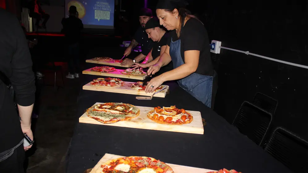 Coinex festejó el Pizza Bitcoin Day en el microcentro porteño (Gentileza: Twitter Coinex)