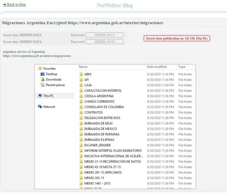 Migraciones: hackeo, robo y un pedido extorsivo