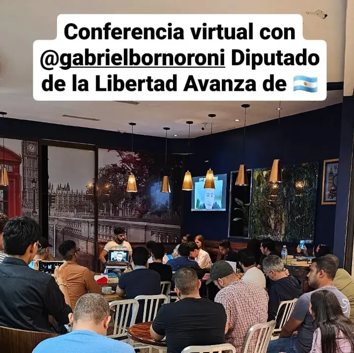 El diputado Gabriel Bornoroni fue uno de los referentes de LLA que participó