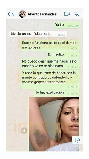 Otro de los chats entre Alberto Fernández y Fabiola Yañez que se filtraron.