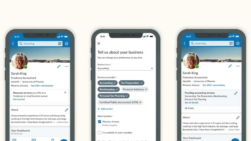 Cómo activar Open for Business en LinkedIn