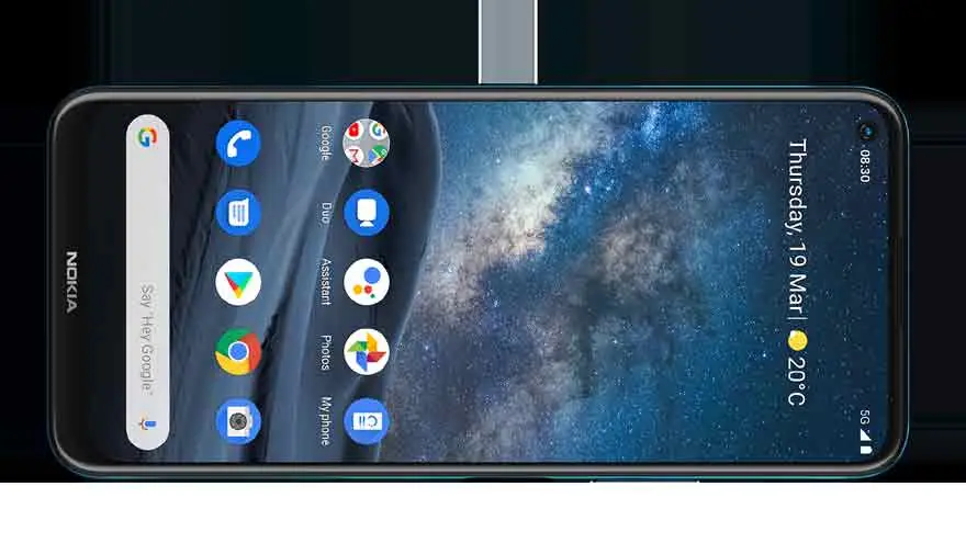 El Nokia 8.3 5G tiene un botón dedicado de Google Assistant.