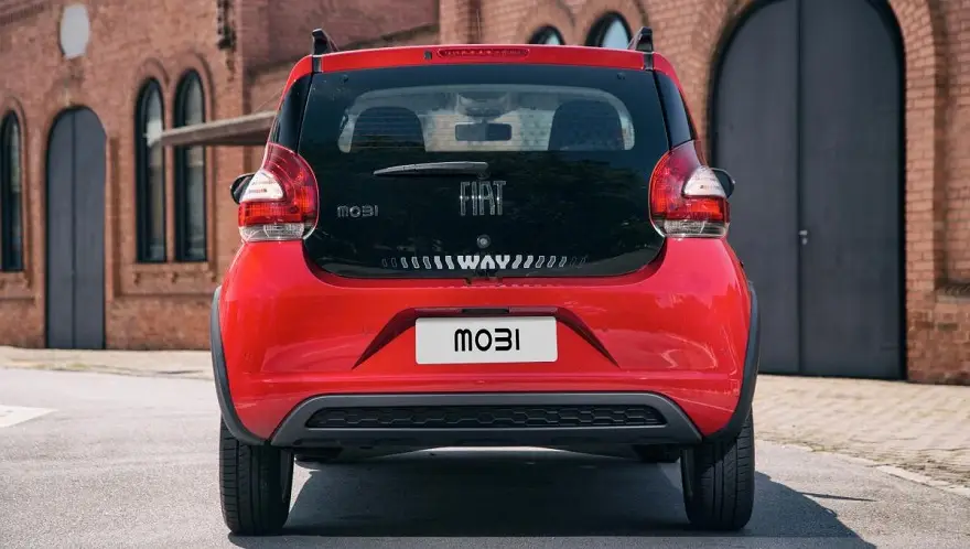 Fiat Mobi, el más barato y atractivo desde su mirada posterior.