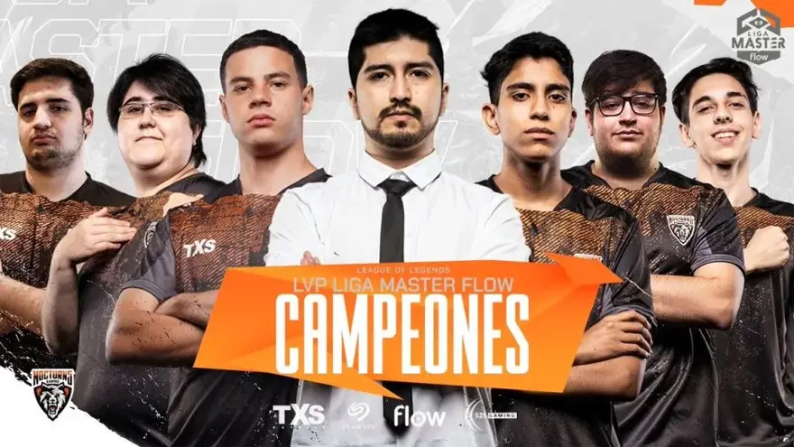 Nocturns Gaming posee 14 campeonatos ganados y es el actual campeón de la Liga Master Flow.